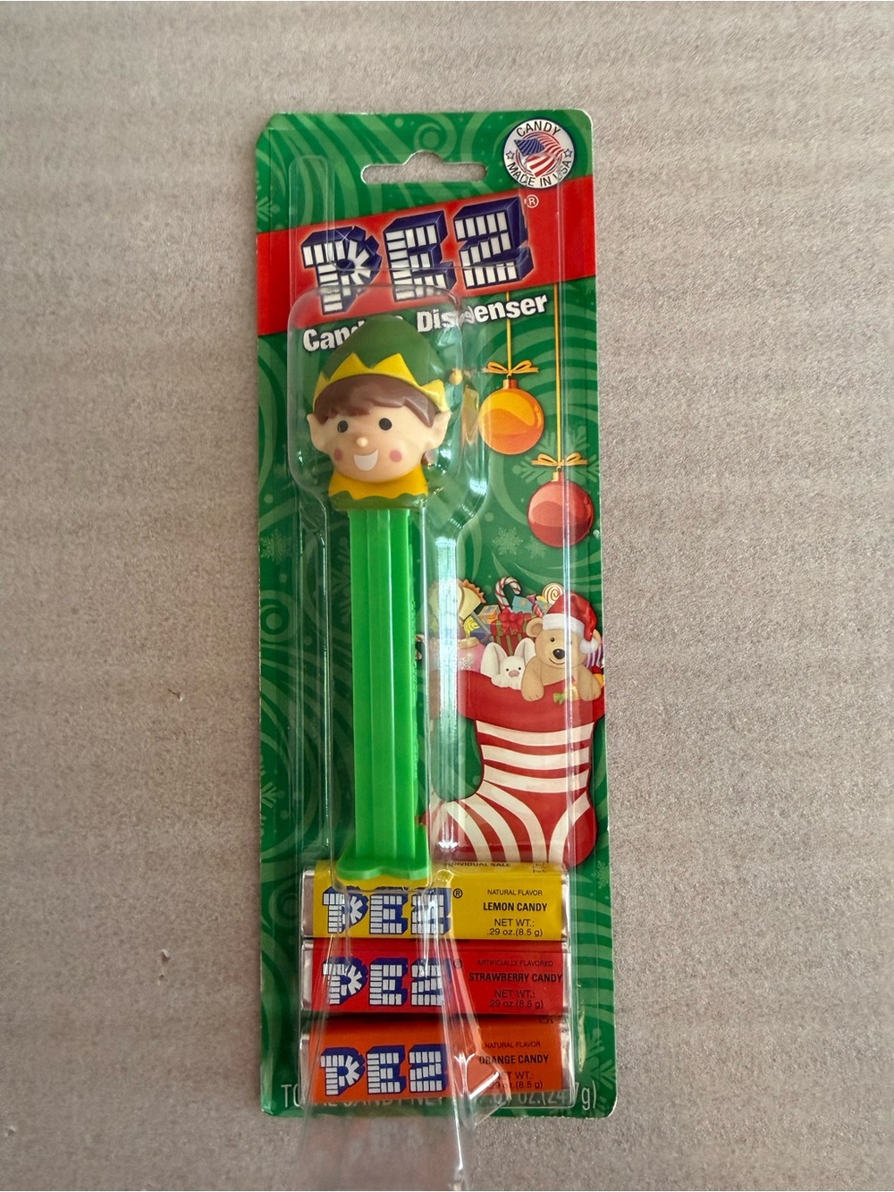 Sealed 2014 PEZ Christmas Elf Candy Dispenser